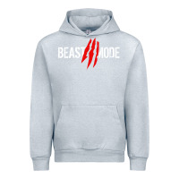 Heather Grey beast mode Urban Hoodie - artisFamous