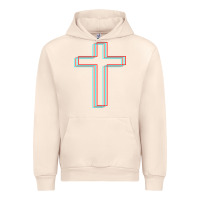 Sandshell A Neon Christian Cross Urban Hoodie - artisFamous