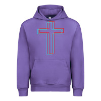 Tulip A Neon Christian Cross Urban Hoodie - artisFamous