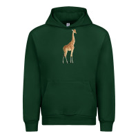 Forest Green Giraffe Urban Hoodie - artisFamous