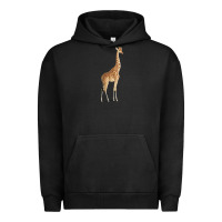 Pigment Black Giraffe Urban Hoodie - artisFamous