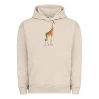 Pigment French Oak Giraffe Urban Hoodie - artisFamous