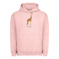 Pigment Salmon Giraffe Urban Hoodie - artisFamous