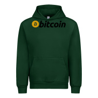 Forest Green vintage look bitcoin Urban Hoodie - artisFamous