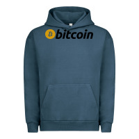 Pigment Midnight Navy vintage look bitcoin Urban Hoodie - artisFamous
