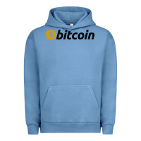 Pigment Pebble Blue vintage look bitcoin Urban Hoodie - artisFamous