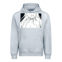 Heather Grey anime eyes Urban Hoodie - artisFamous