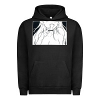Pigment Black anime eyes Urban Hoodie - artisFamous