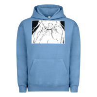 Pigment Pebble Blue anime eyes Urban Hoodie - artisFamous