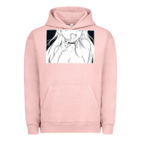 Pigment Salmon anime eyes Urban Hoodie - artisFamous