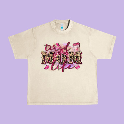 Tired Mom Life Urban Heavy Tee Designed By Fadigitalartstudio