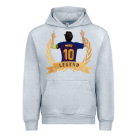 Heather Grey Messi The Legend Urban Hoodie - artisFamous