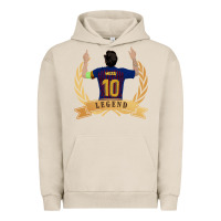 Pigment French Oak Messi The Legend Urban Hoodie - artisFamous