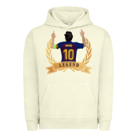 Pigment Pistachio Messi The Legend Urban Hoodie - artisFamous