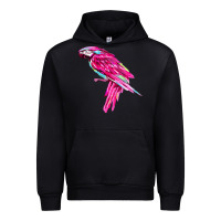 Black pink parrot T-shirts Urban Hoodie - artisFamous