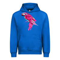 Cobalt pink parrot T-shirts Urban Hoodie - artisFamous