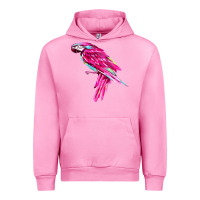 Fuchsia Pink pink parrot T-shirts Urban Hoodie - artisFamous
