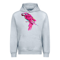 Heather Grey pink parrot T-shirts Urban Hoodie - artisFamous