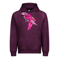 Mauve Wine pink parrot T-shirts Urban Hoodie - artisFamous