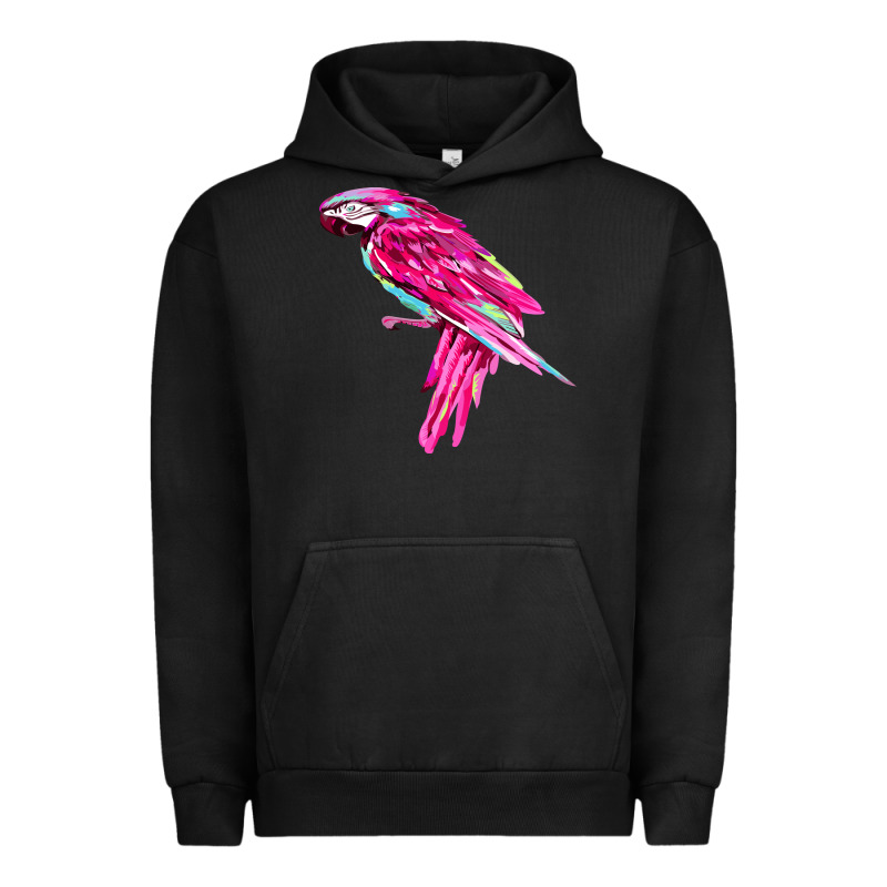 Pink Parrot T-shirts Urban Hoodie by artisFamous | Teevron