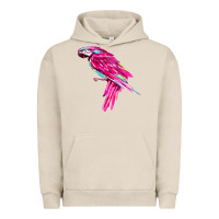 Pigment French Oak pink parrot T-shirts Urban Hoodie - artisFamous