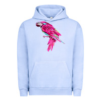 Pigment Grape Ice pink parrot T-shirts Urban Hoodie - artisFamous