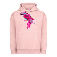 Pigment Salmon pink parrot T-shirts Urban Hoodie - artisFamous