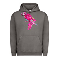 Pigment Tornado pink parrot T-shirts Urban Hoodie - artisFamous