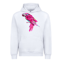 White pink parrot T-shirts Urban Hoodie - artisFamous