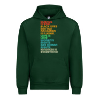 Forest Green vintage, retro science is real, black lives matter Urban Hoodie - artisFamous