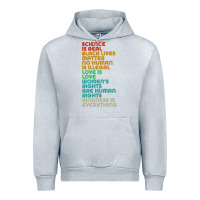 Heather Grey vintage, retro science is real, black lives matter Urban Hoodie - artisFamous