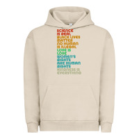 Pigment French Oak vintage, retro science is real, black lives matter Urban Hoodie - artisFamous