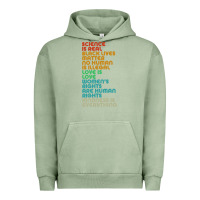 Pigment Oil Green vintage, retro science is real, black lives matter Urban Hoodie - artisFamous
