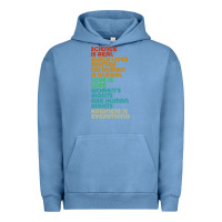 Pigment Pebble Blue vintage, retro science is real, black lives matter Urban Hoodie - artisFamous