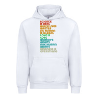 White vintage, retro science is real, black lives matter Urban Hoodie - artisFamous