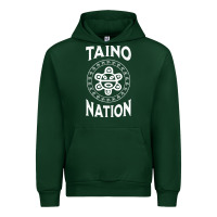 Forest Green white taino nation coqui sun boricua taino Urban Hoodie - artisFamous