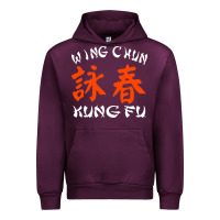 Mauve Wine Wing Chun Urban Hoodie - artisFamous