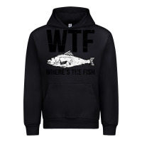 Black wtf where's the fish Urban Hoodie - artisFamous