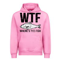 Fuchsia Pink wtf where's the fish Urban Hoodie - artisFamous
