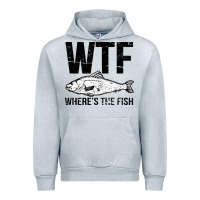 Heather Grey wtf where's the fish Urban Hoodie - artisFamous