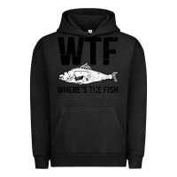 Pigment Black wtf where's the fish Urban Hoodie - artisFamous