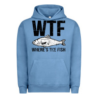 Pigment Pebble Blue wtf where's the fish Urban Hoodie - artisFamous