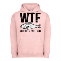 Pigment Salmon wtf where's the fish Urban Hoodie - artisFamous