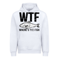 White wtf where's the fish Urban Hoodie - artisFamous