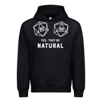 Black yes they're natural 20 dice funny rpg gamer Urban Hoodie - artisFamous