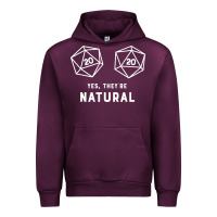Mauve Wine yes they're natural 20 dice funny rpg gamer Urban Hoodie - artisFamous