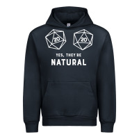 Navy yes they're natural 20 dice funny rpg gamer Urban Hoodie - artisFamous