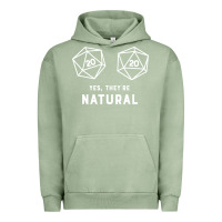 Pigment Oil Green yes they're natural 20 dice funny rpg gamer Urban Hoodie - artisFamous