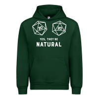 Forest Green yes they're natural 20 dice funny rpg gamer Urban Hoodie - artisFamous