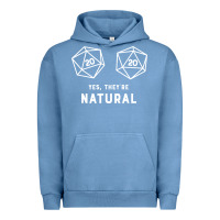 Pigment Pebble Blue yes they're natural 20 dice funny rpg gamer Urban Hoodie - artisFamous